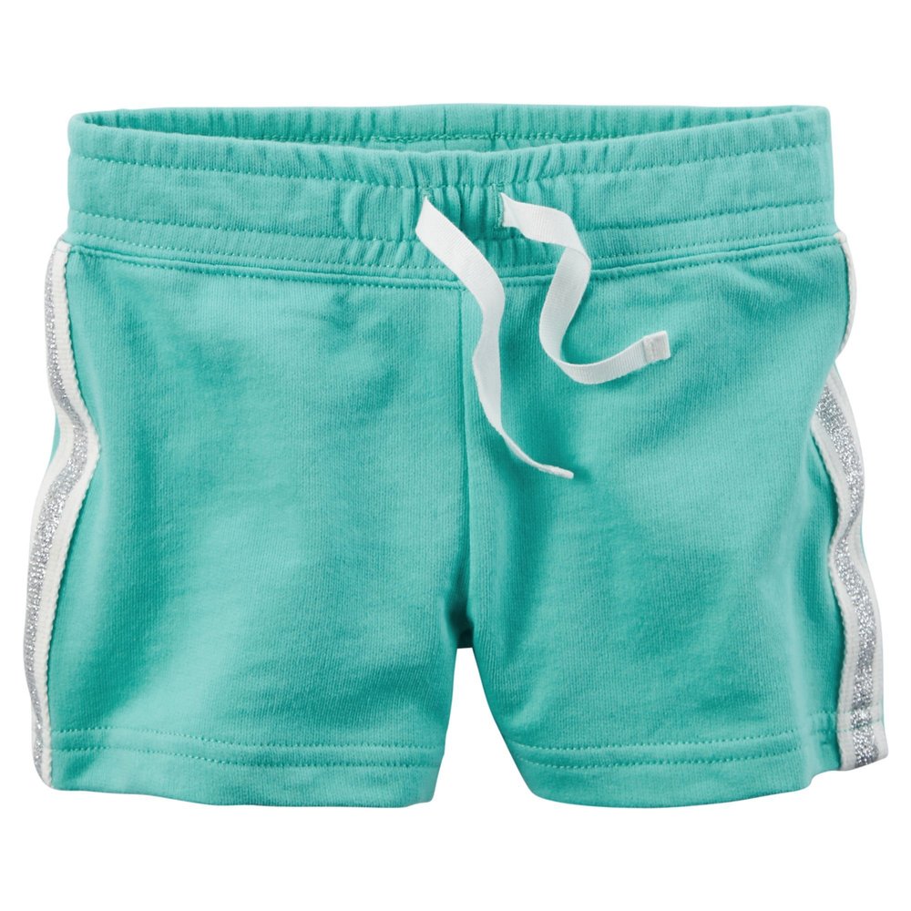 Carter's Baby Girls' French Terry Shorts (3 Months, Turquoise)
