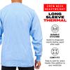 Access Men's Heavyweight Long Sleeve Thermal Crew Neck Top Sky Small view 2