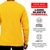 Access Men's Heavyweight Long Sleeve Thermal Crew Neck Top Gold 4X view 2