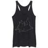 LOST GODS Women's Happy Cat Racerback Tank Top - Black Heather - Small view 2