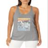 LOST GODS Women's Horses Racerback Tank Top - Gray Heather - Small view 1