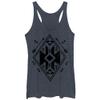 LOST GODS Women's Geometric Arrow Racerback Tank Top - Navy Blue Heather - Medium view 2