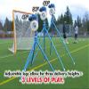 Jugs Lacrosse Machine Throw Balls up to 60 mph in Any Direction. 360 Degree Swivel Design. Adjustable Legs Allow for Three delivery Heights. 45, 54 and 63 Inches. view 3