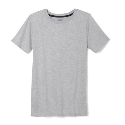 French Toast Boys Short Sleeve Crewneck Tee T-Shirt, Heather Gray, 3 US
