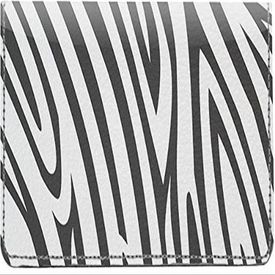 123 Cheap Checks Zebra Stripes Designer Checkbook Cover, with Credit Card Slots and Pen Loop