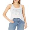 Fifth Sun Juniors Peaceful Warrior Pretty Elphy Graphic Tee, White Heather, L view 1