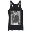 LOST GODS Women's Tattooed Fox Man Racerback Tank Top - Black Heather - Small view 1