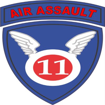 11th Airborne Division Air Assault 5.5 Inch Decal