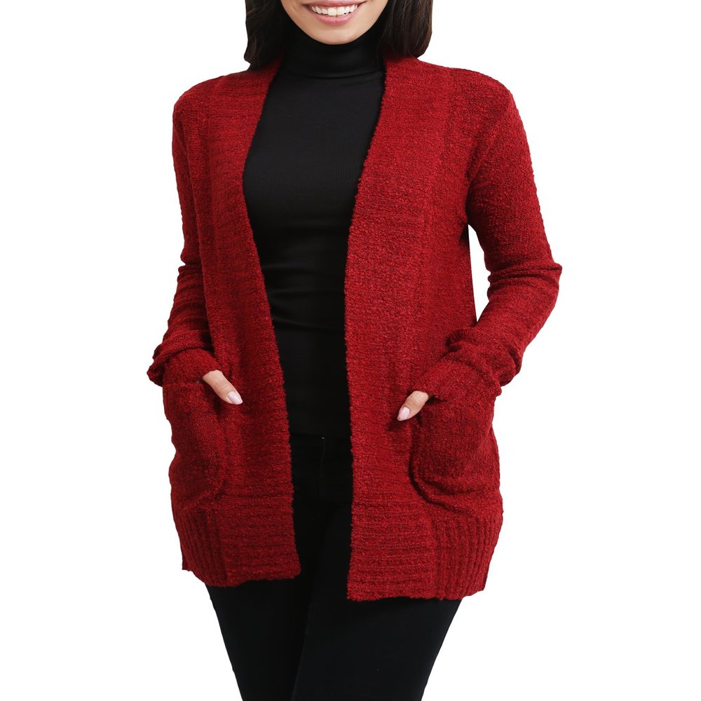 NE PEOPLE Womens Light Weight Open Front Knee Length Long Sleeve Cardigan Sweater