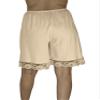 Underworks Pettipants Cotton Knit Culotte Slip Bloomers Split Skirt 9-inch Inseam 4X-Large-Beige view 3
