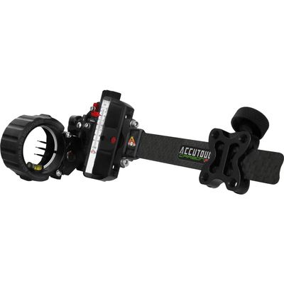 Axcel ACUT-C319-4BK Accu Touch Carbon Pro Stat 3 Pin .019 Archery Sight, Left Hand/Right Hand