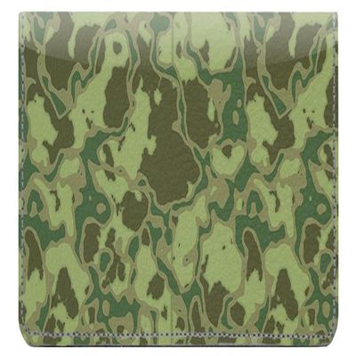 123 Cheap Checks Crazy Camouflage Designer Checkbook Cover, with Credit Card Slots and Pen Loop