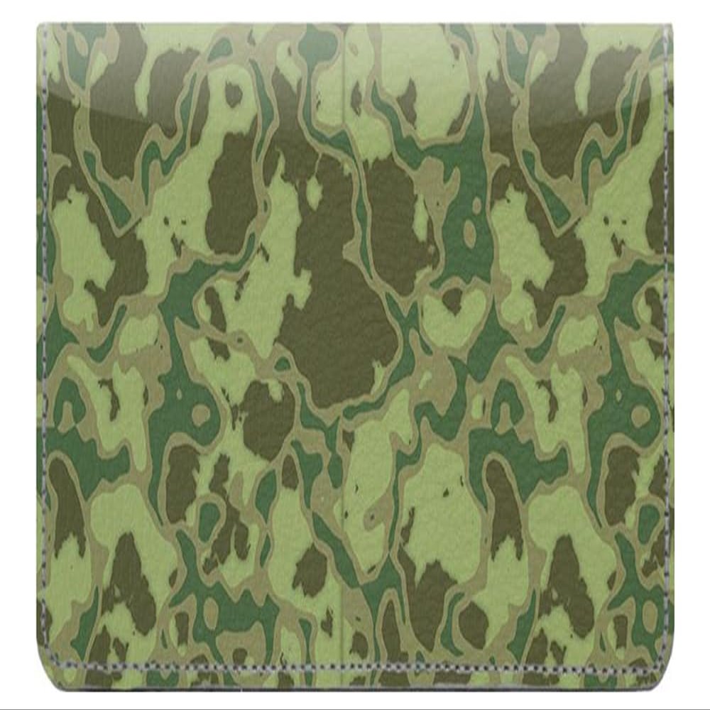 123 Cheap Checks Crazy Camouflage Designer Checkbook Cover, with Credit Card Slots and Pen Loop
