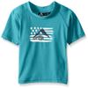 Kanu Surf Toddler Boys Haywire UPF 50+ Sun Protective Rashguard Swim Shirt, Optic Aqua, 2T view 1