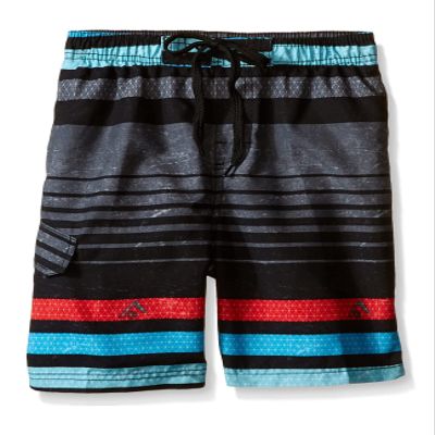 Kanu Surf Toddler Boys Echo Quick Dry Beach Swim Trunk, Echo Black, 3T