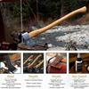 1844 Helko Werk Germany Classic Scout Axe - Made in Germany Felling Axe, Cutting Axe, Camping Axe, for felling trees, cutting wood, splitting camp firewood - Head 2.5 lbs, Handle 28 in. (Scout) #10492 view 3