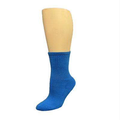 COUVER Youth Blue Girls Midcalf Softball Baseball Socks (1 pair)
