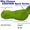 COUVER Youth Blue Girls Midcalf Softball Baseball Socks (1 pair) view 2