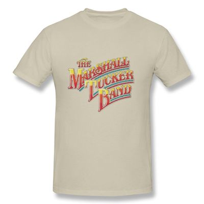 BYONE The Marshall Tucker Band Rainbow Logo Cotton O-Neck T Shirt For Mens Natural XS