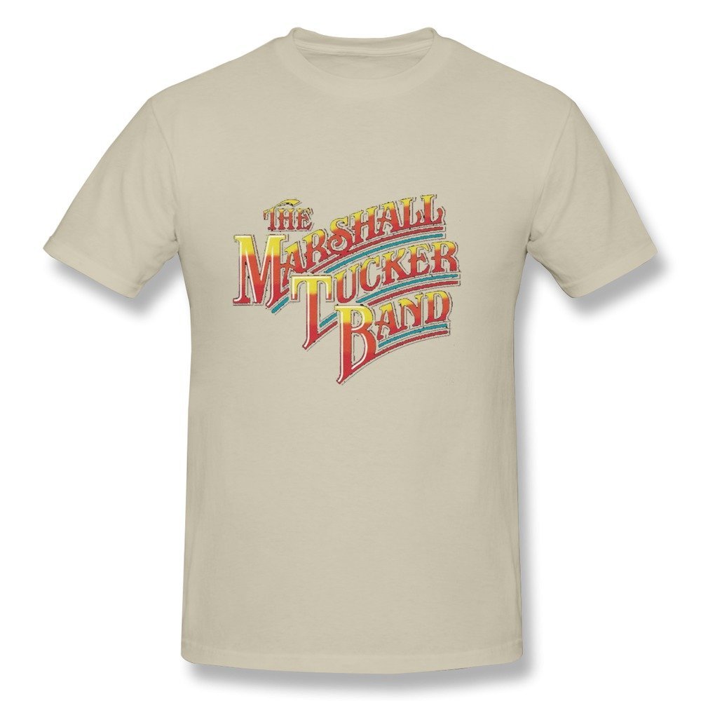 BYONE The Marshall Tucker Band Rainbow Logo Cotton O-Neck T Shirt For Mens Natural S