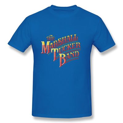 BYONE The Marshall Tucker Band Rainbow Logo Cotton O-Neck T Shirt For Mens RoyalBlue XS