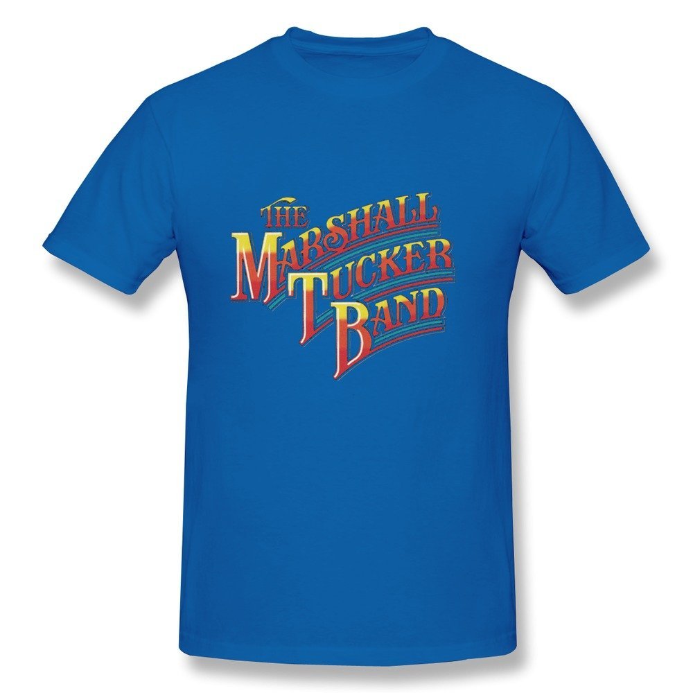 BYONE The Marshall Tucker Band Rainbow Logo Cotton O-Neck T Shirt For Mens RoyalBlue XS