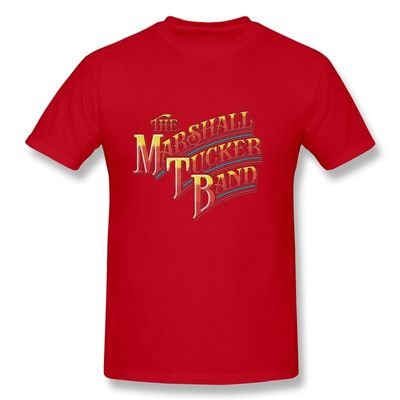 BYONE The Marshall Tucker Band Rainbow Logo Cotton O-Neck T Shirt For Mens Red XS