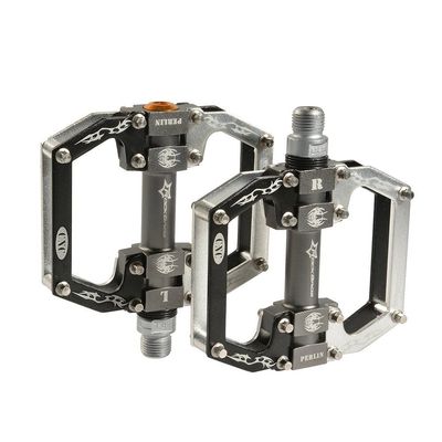 ROCKBROS 2010-12SBKS Lightweight Aluminum Pedal Bicycle 9/16" Black Silver