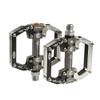 ROCKBROS 2010-12SBKS Lightweight Aluminum Pedal Bicycle 9/16" Black Silver view 1