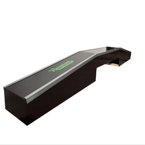 Ramptech Hubba Ledge Grind Box - Weatherproof, Heavy-Duty Indoor and Outdoor DIY Skateboard Grindbox Kit - Portable Ledge with Galvanized Steel Side Angles, HDO Wood Body, and Reversible Top