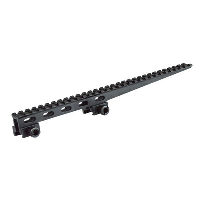 Lion Gears BridgeMount Rail Tactical Picatinny Cantilever 1" Riser, 12" Long, 30 Slots, Complete with Steel Nut and Thumb Bolt, BM3010EXBT,Black