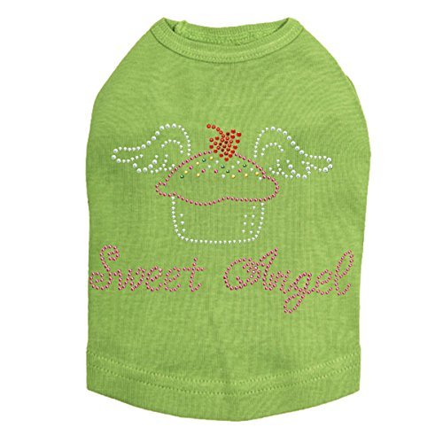 Sweet Angel Dog Shirt Lime Green 4X Large