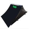 Ramptech Spine Ramp (2' Tall x 4' Wide) - Weatherproof, Heavy-Duty Indoor and Outdoor DIY Skateboard Spine Kit - Portable Skateboarding Ramps with Caster Wheels and High Friction ABS Surfacing Black view 1