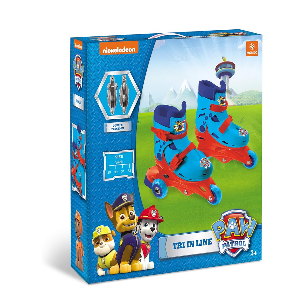 Mondo Toys Paw Patrol Adjustable Roller Skates for Kids - Size 29-32