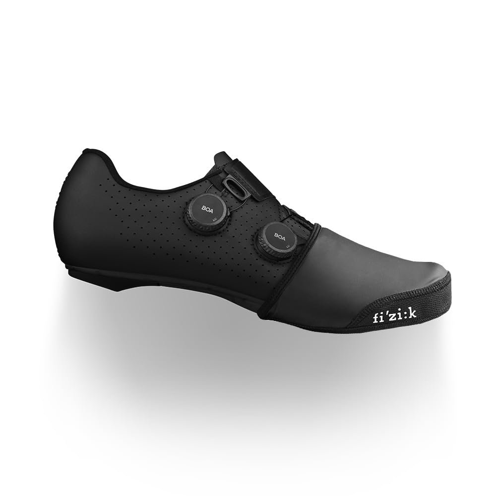 Fizik Winter Toe Cover,Waterproof Winter Road Cycling Toe Cover, Black, XS-S (36-40)
