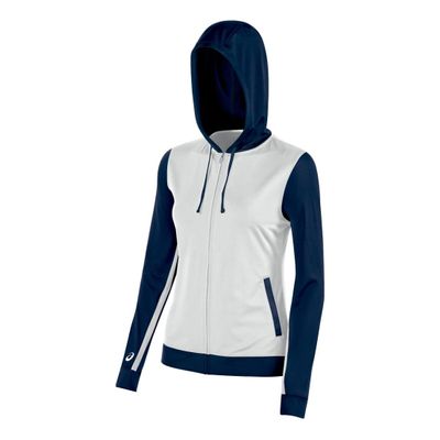 ASICS LANI Jacket, White/Navy, Small
