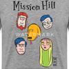 Spreadshirt Mission Hill Faces Men's Premium T-Shirt, M, Heather Gray view 3
