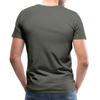 Spreadshirt Mission Hill Faces Men's Premium T-Shirt, 2XL, Asphalt Gray view 2