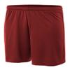 A4 7" Youth Power Mesh Shorts, Cardinal, Large view 1