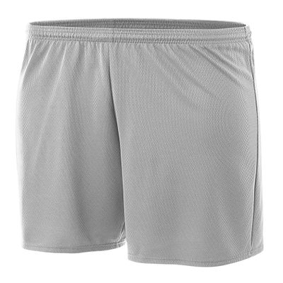 A4 7" Youth Power Mesh Shorts, Silver, Medium