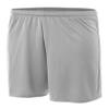 A4 7" Youth Power Mesh Shorts, Silver, Medium view 1