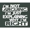 Go All Out XXX-Large Forest Green Adult I'm Not Arguing I'm Just Explaining Why I'm Right T-Shirt view 3