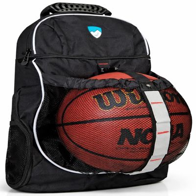Hard Work Sports Basketball Backpack with Ball Compartment Spacious Shoe Storage for Basketball, Large Sports Bag