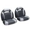 DeckMate 4-Piece Bass Boat Seats (Charcoal & Gray) view 1