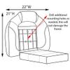 DeckMate 4-Piece Bass Boat Seats (Charcoal & Gray) view 3