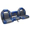 DeckMate 61" Bass Boat Seats (Gray & Blue) view 1