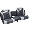 DeckMate 56" Bass Boat Seats (Charcoal & Gray) view 1