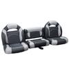 DeckMate 68" Bass Boat Seats (Charcoal & Gray) view 1