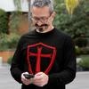 lepni.me Mens T Shirt Knights Templar Soldiers of Christ Crusader Cross Shield (M Black Green) view 3