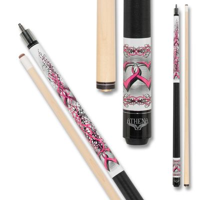Athena ATH42 Hearts and Rose Thorns Pool Cue - 21oz